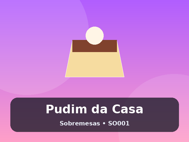Pudim da Casa